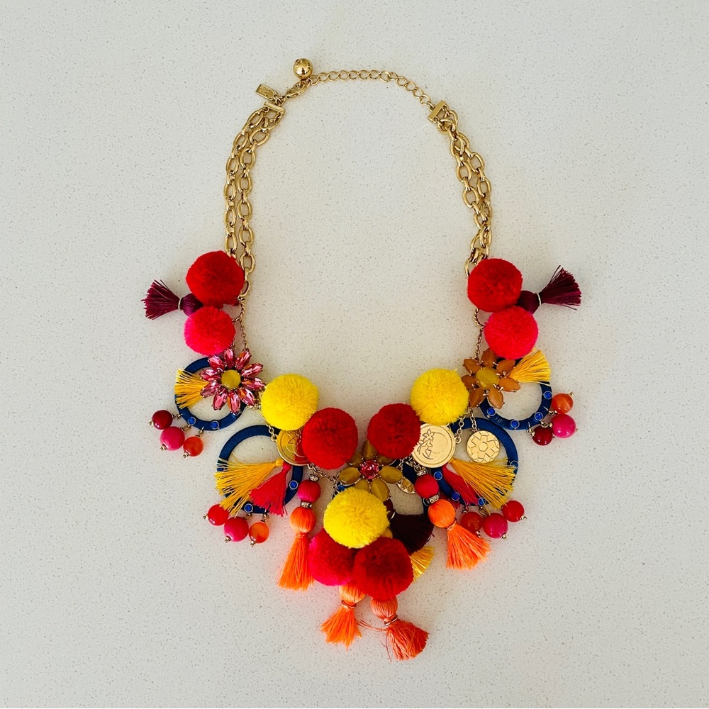 KATE SPADE Pretty Poms statement necklace